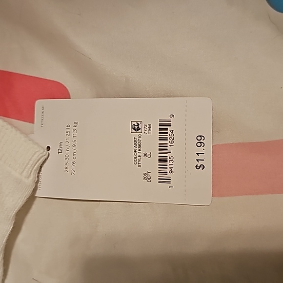 NWT Carter's 12m.set of pink unicorn 🦄  dress and white sweater with buttons - Picture 9 of 11